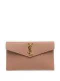 Saint Laurent Pre-Owned 2023 Grain De Poudre Uptown Pouch clutch bag - BROWN