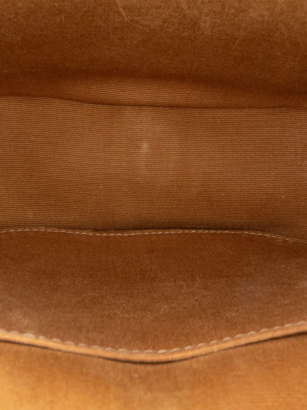 Pre-owned Celine 2021 Medium Triomphe Coated Canvas Folco Crossbody Bag In Brown