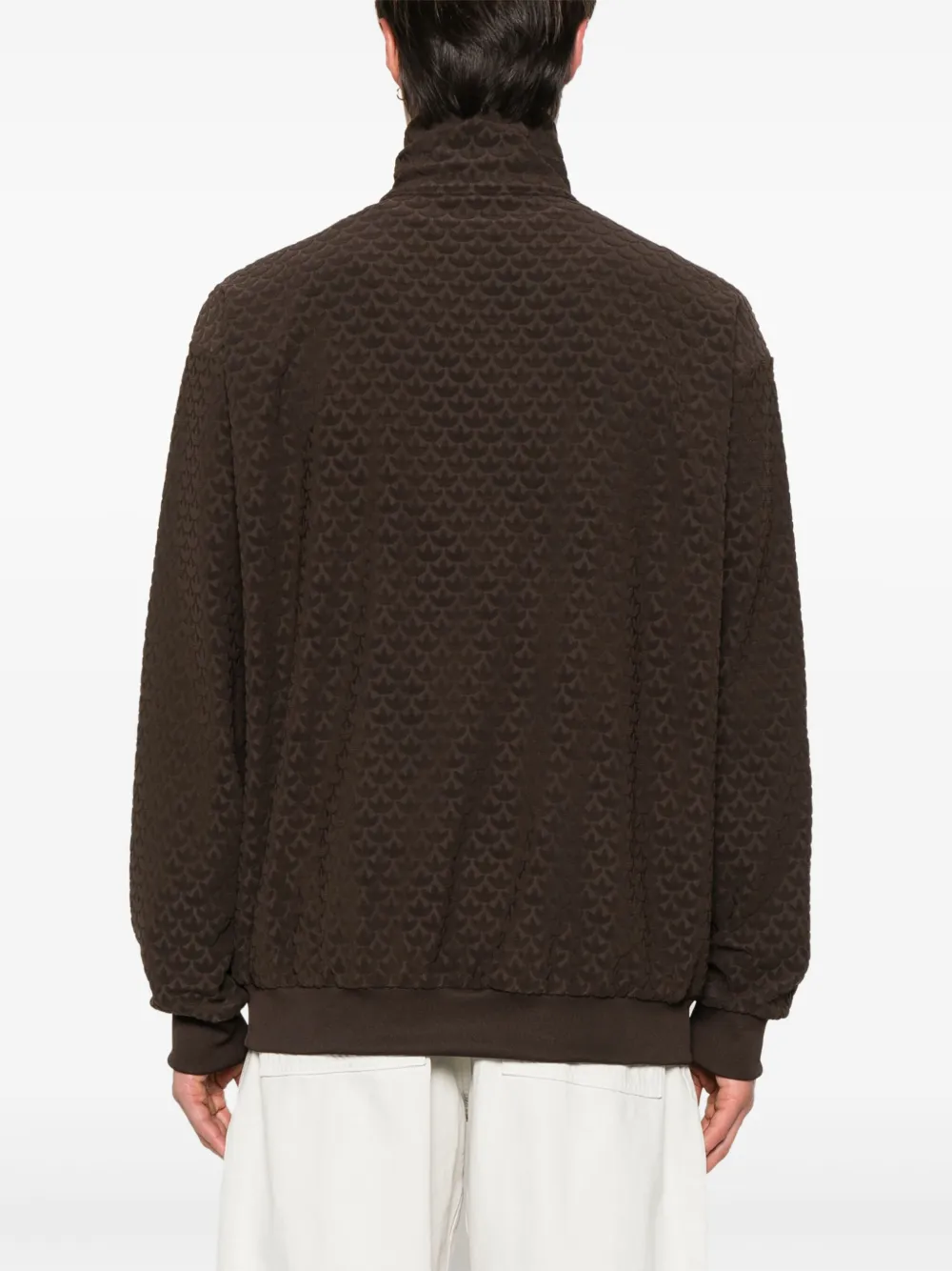 adidas Sweater met monogram Bruin