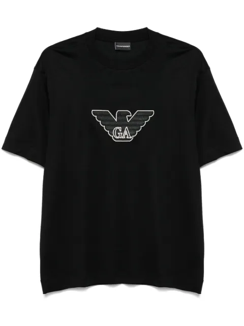 Emporio Armani logo-embroidered T-shirt