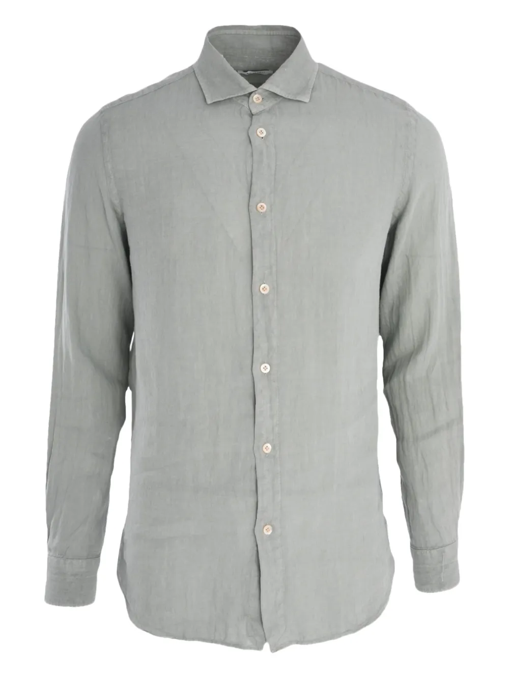 Boglioli long-sleeve button-fastening shirt Grijs