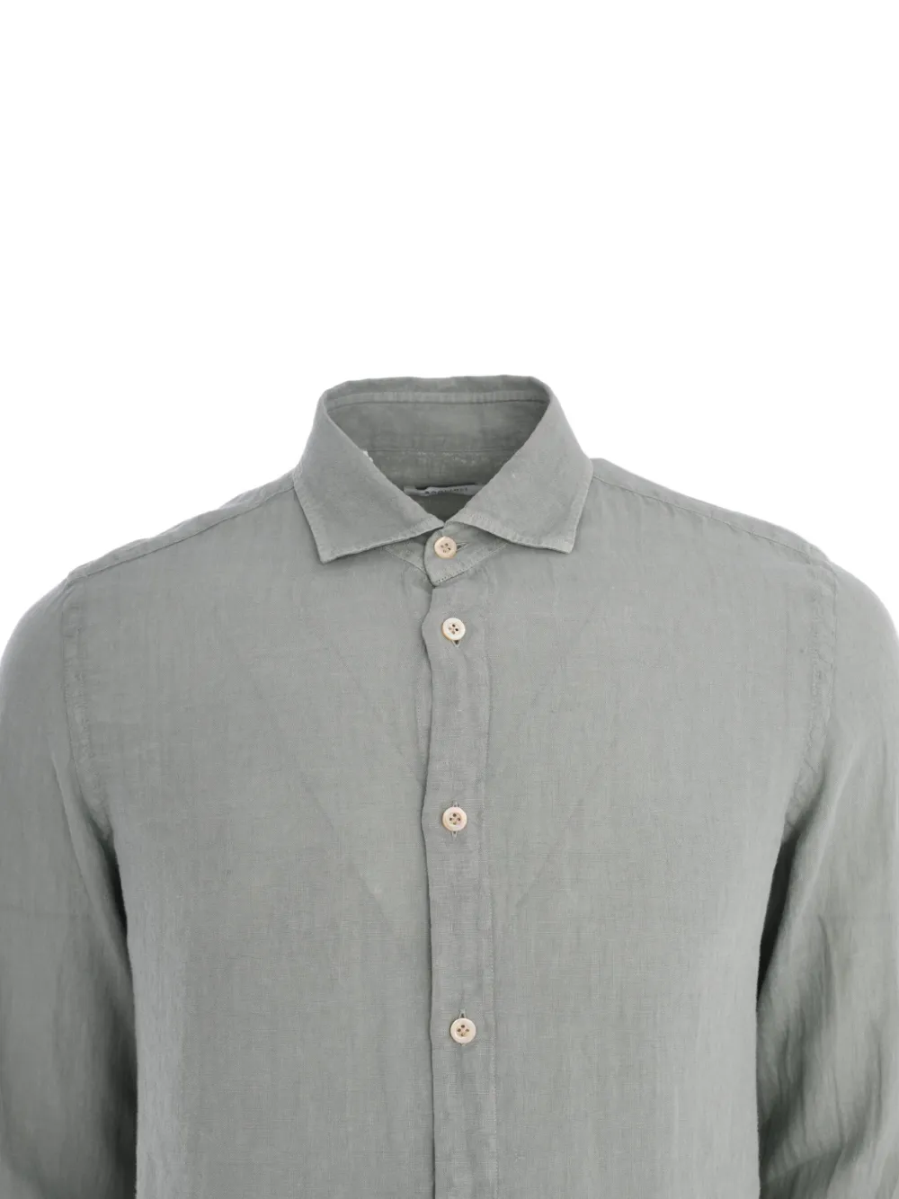Boglioli long-sleeve button-fastening shirt Grijs