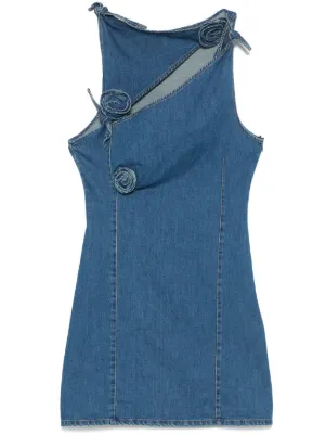 simone denim mini dress Simone Rocha - Women's A-Line Denim Mini Dress