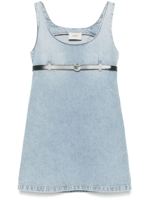 Coperni vestido midi de mezclilla con cinturón
