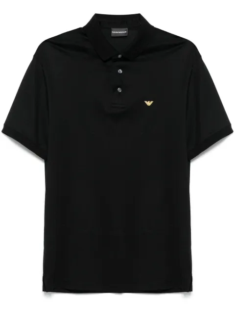 Emporio Armani logo-embroidered polo shirt