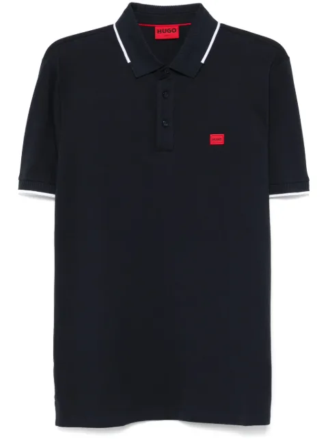 HUGO playera tipo polo con parche del logo