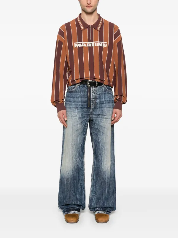 martine rose blue wide denim デニム イタリア製 Martine Rose – Extended Wide Leg Jean Blue