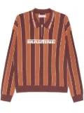 Martine Rose striped polo shirt - Brown