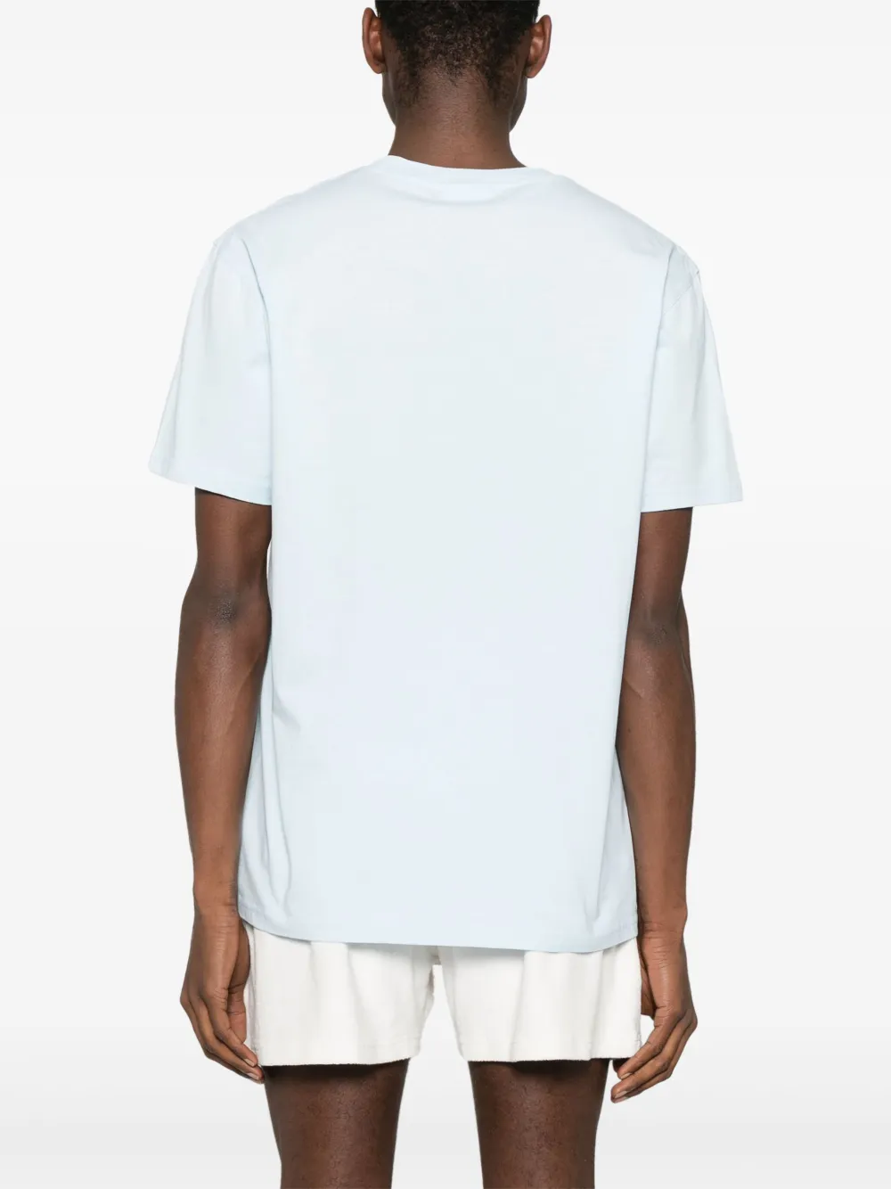 Maison Labiche Popin The Art Of Doing No gots T-shirt Blauw