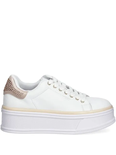 LIU JO rhinestone-embellished leather sneakers 