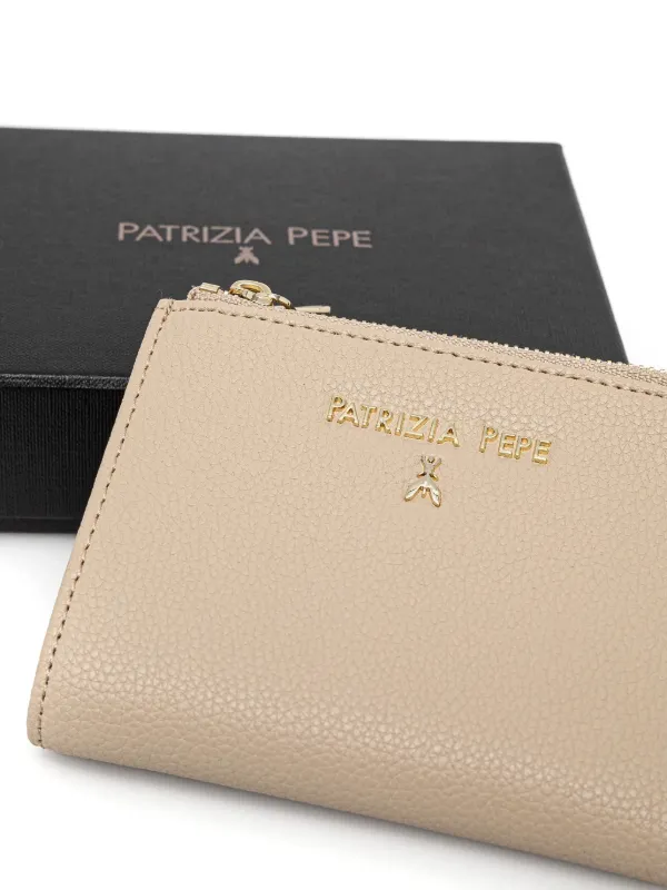 Patrizia Pepe Leather Wallet Neutrals FARFETCH MY