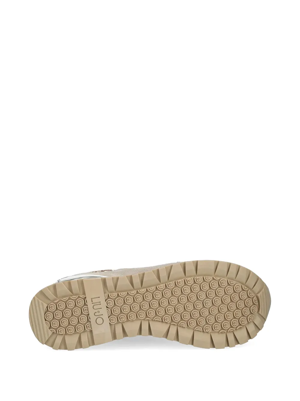 LIU JO Sneakers met plateauzool en jacquard Beige