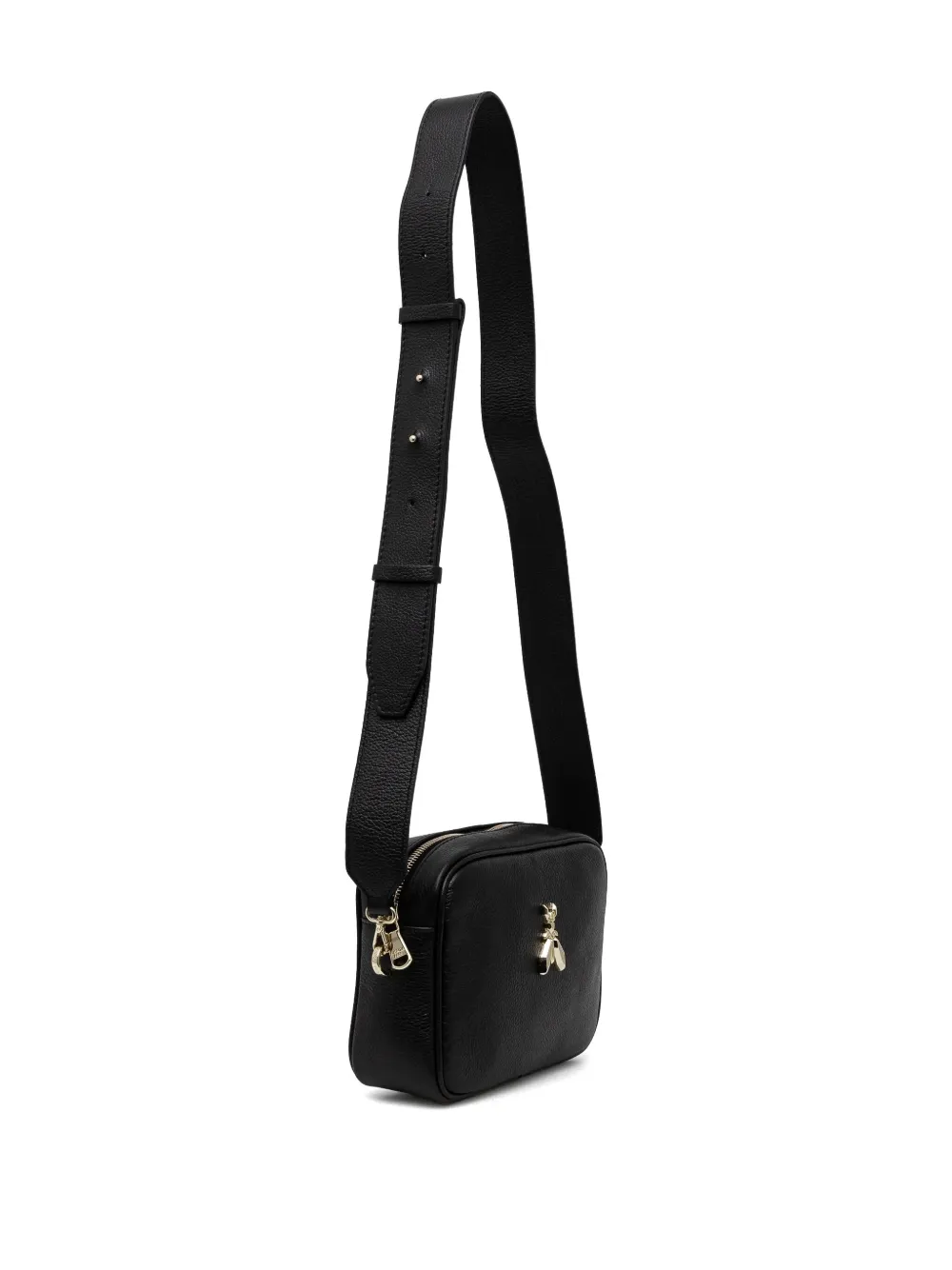 Patrizia Pepe Leren crossbodytas - Zwart