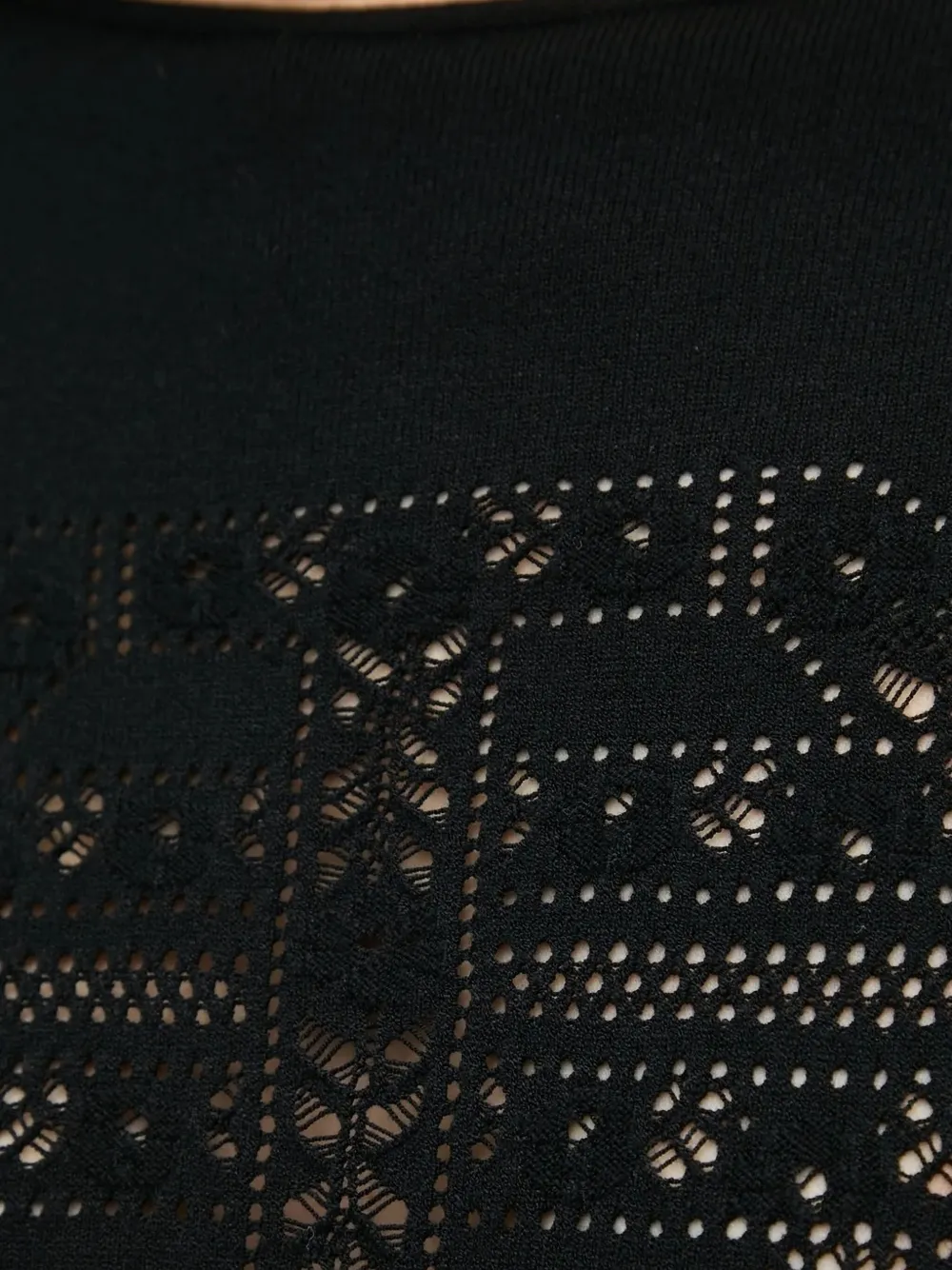 Twinset Cut-out Detail Sweater In Black