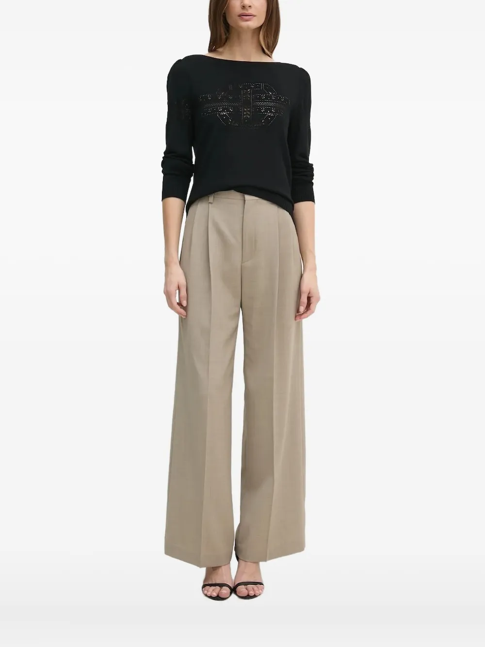 TWINSET cut-out detail sweater | Black | Image 1