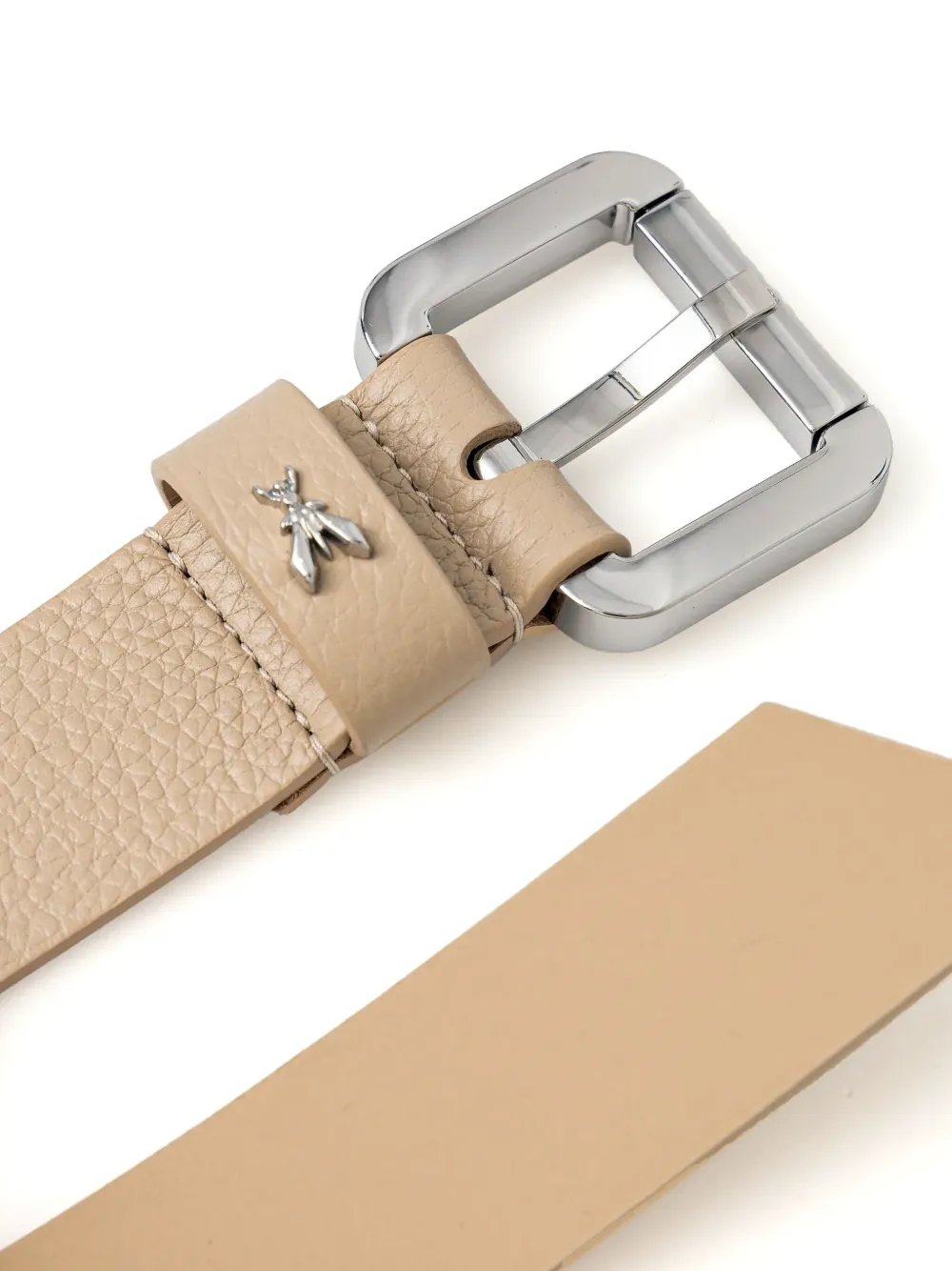 Patrizia Pepe Riem met logoplakkaat - Beige