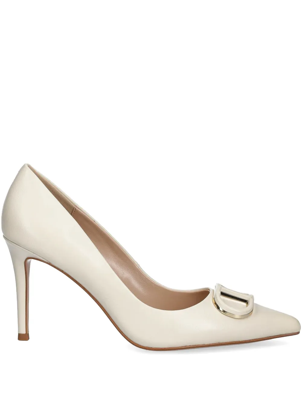 TWINSET 90mm Oval T pumps Neutrals