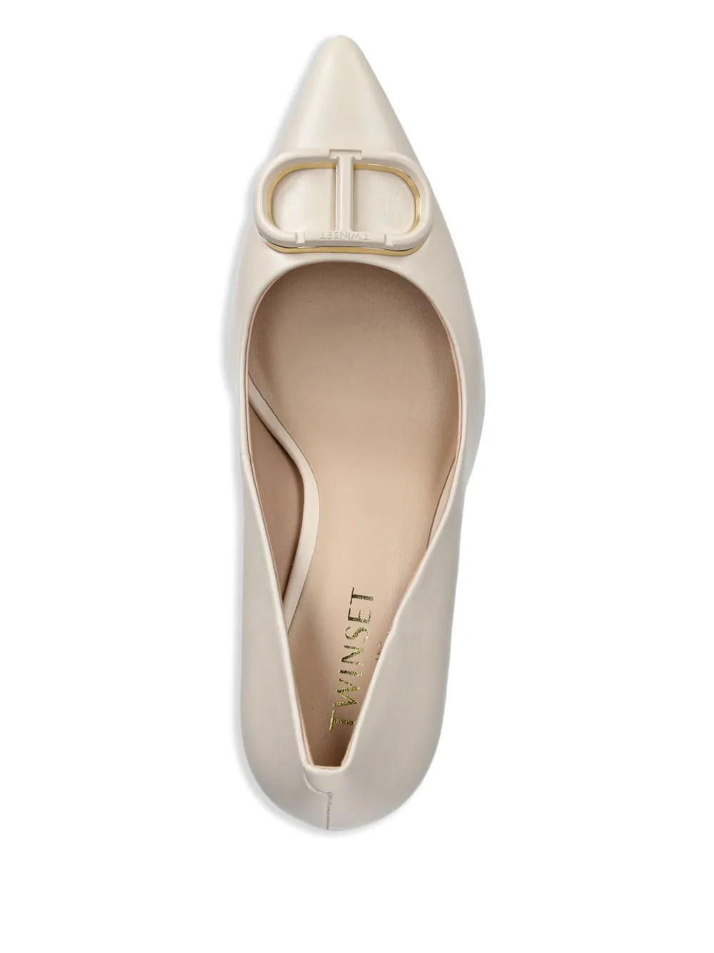 TWINSET 90mm Oval T pumps Neutrals