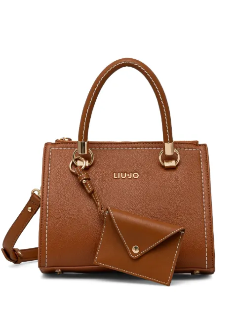 LIU JO logo-appliqué tote bag