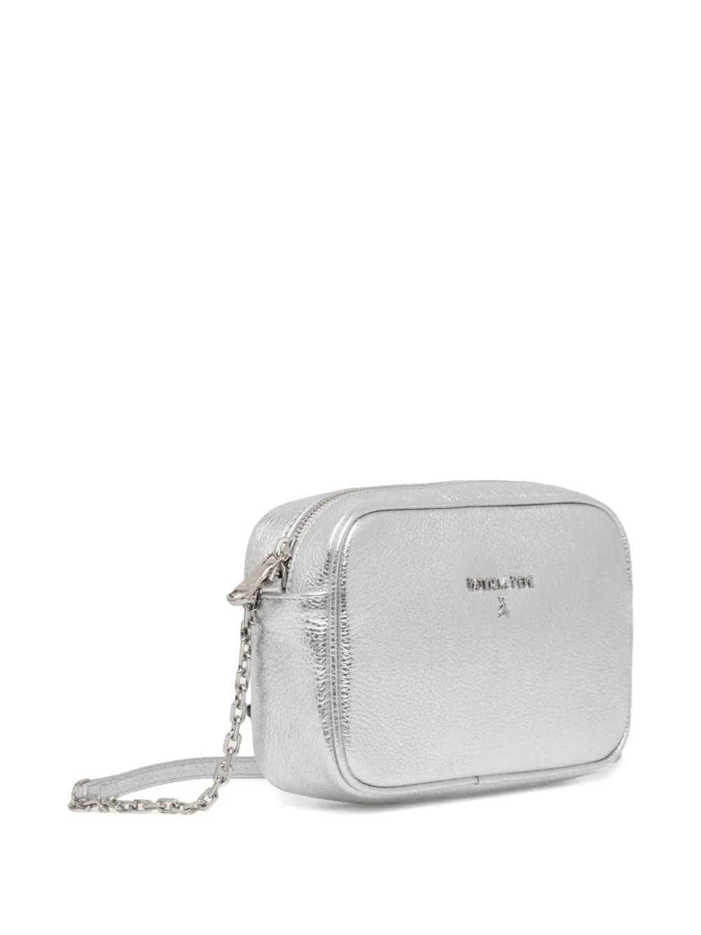 Patrizia Pepe leather cross body bag - Zilver