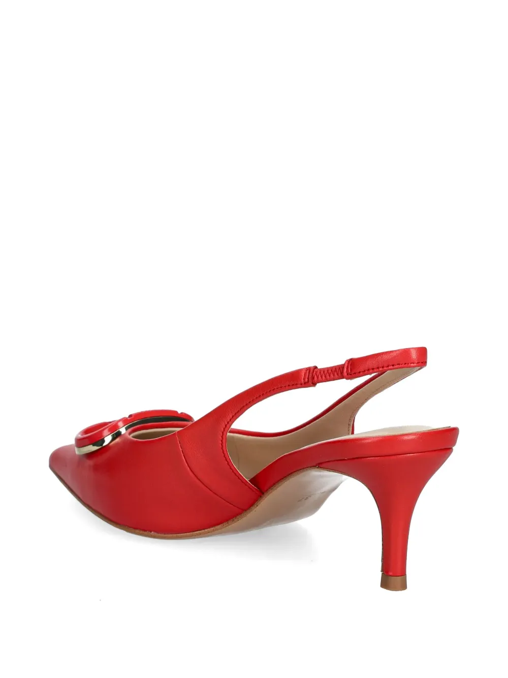 TWINSET 60mm Oval T slingback pumps Red