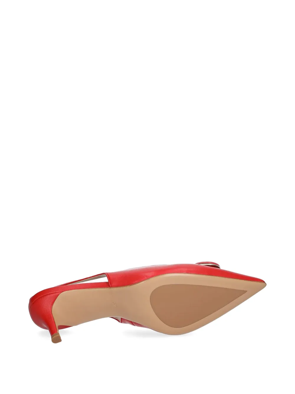 TWINSET 60mm Oval T slingback pumps Red