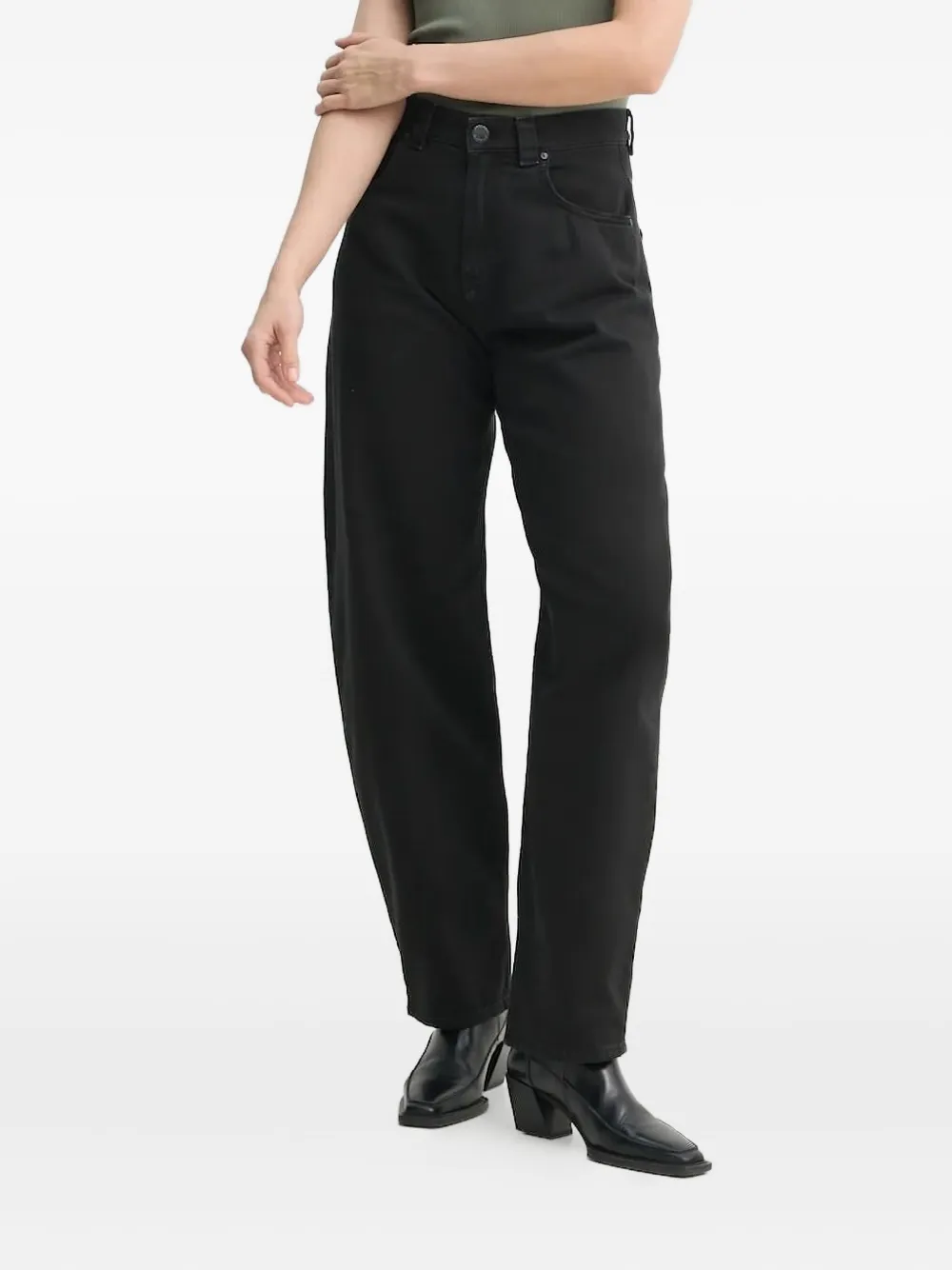 Pinko Straight-leg Jeans In Black