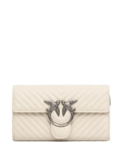 PINKO Love One quilted flap wallet