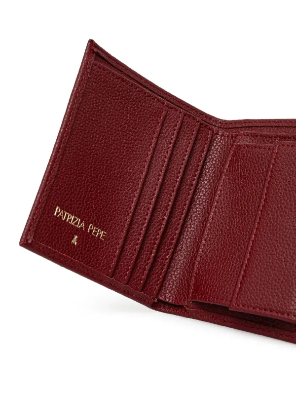 Patrizia Pepe logo-lettering Leather Wallet Red FARFETCH PH