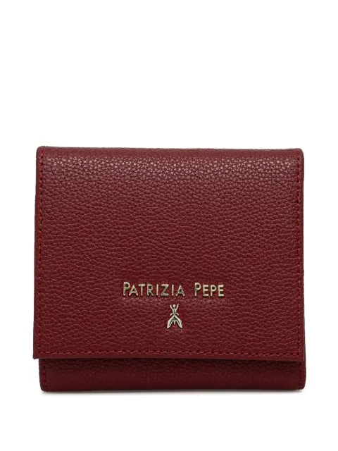 Patrizia Pepe logo-lettering leather wallet