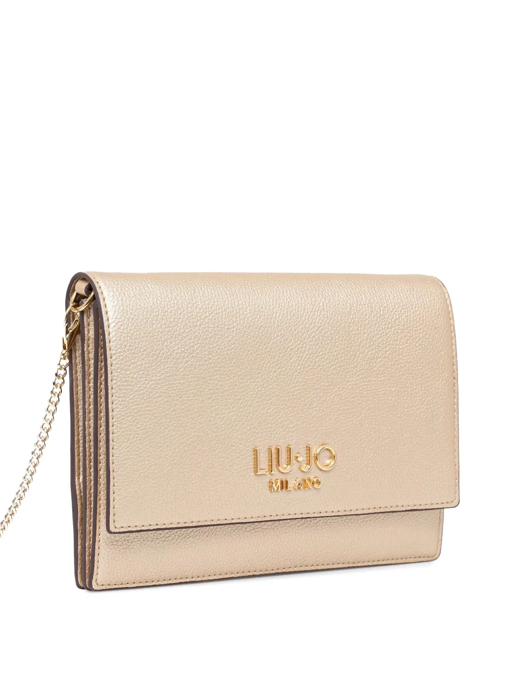 LIU JO logo-lettering crossbody bag - Goud