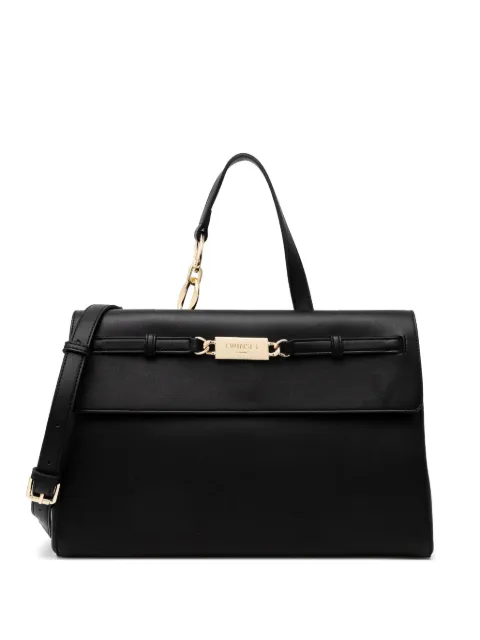 TWINSET tote con placa del logo