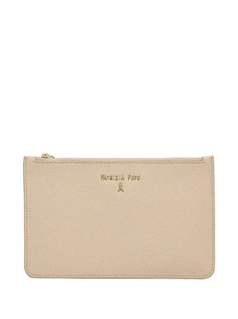 Patrizia Pepe logo-lettering clutch bag