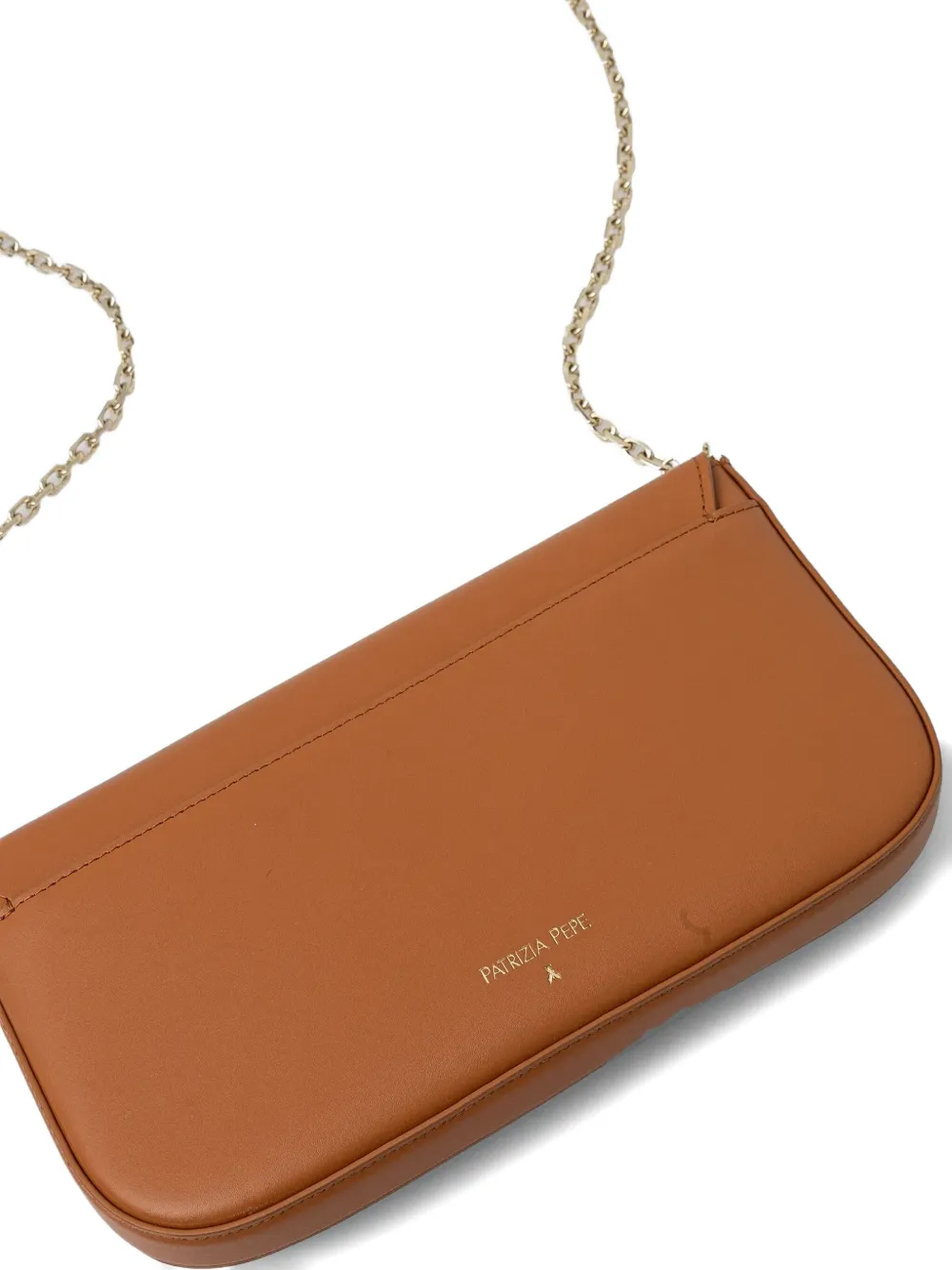 Patrizia Pepe Fly Bamby clutch Bruin