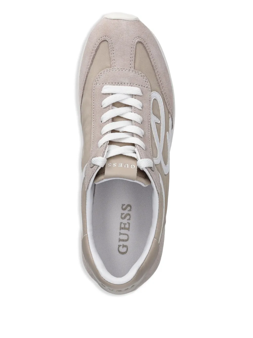 GUESS USA Sneakers met logoprint Beige