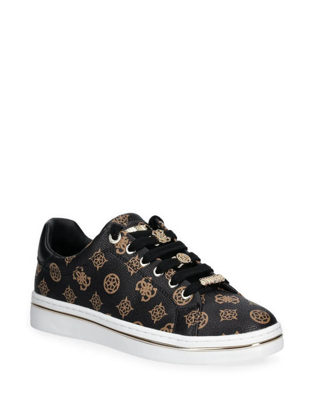 GUESS USA Sneakers met monogram - Zwart