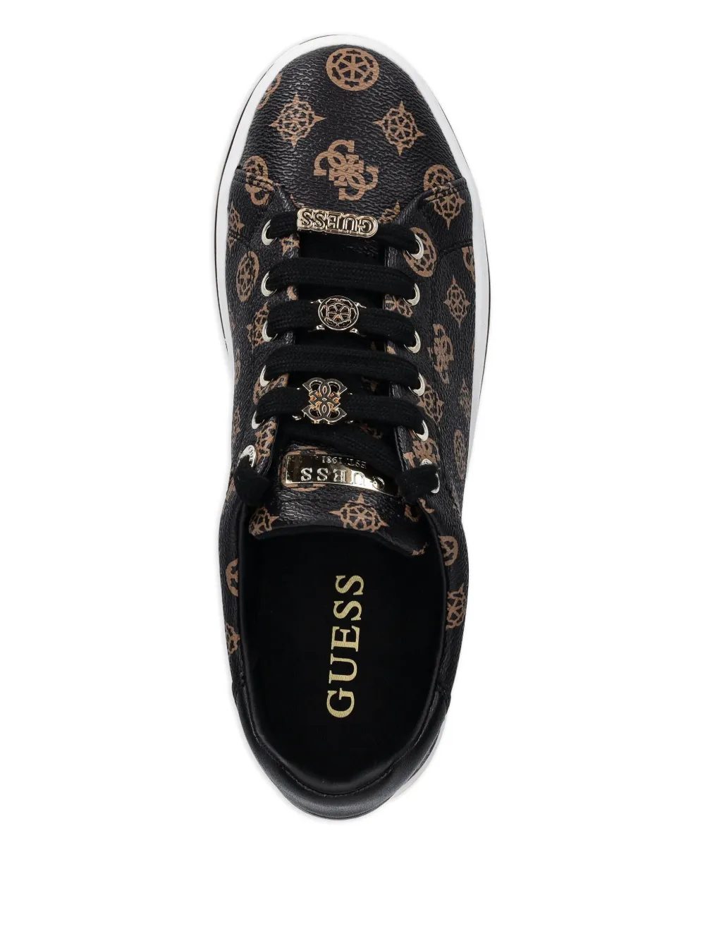 GUESS USA monogram sneakers Black