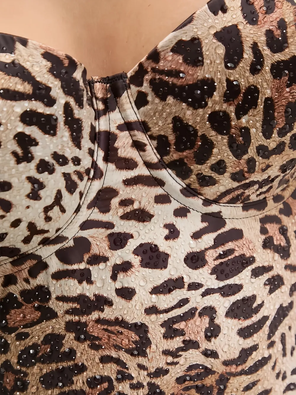 GUESS USA Korset bh met luipaardprint Beige