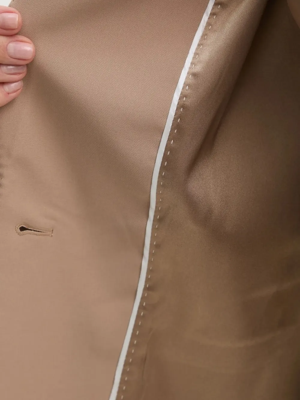 GUESS USA Blazer met enkele rij knopen Beige