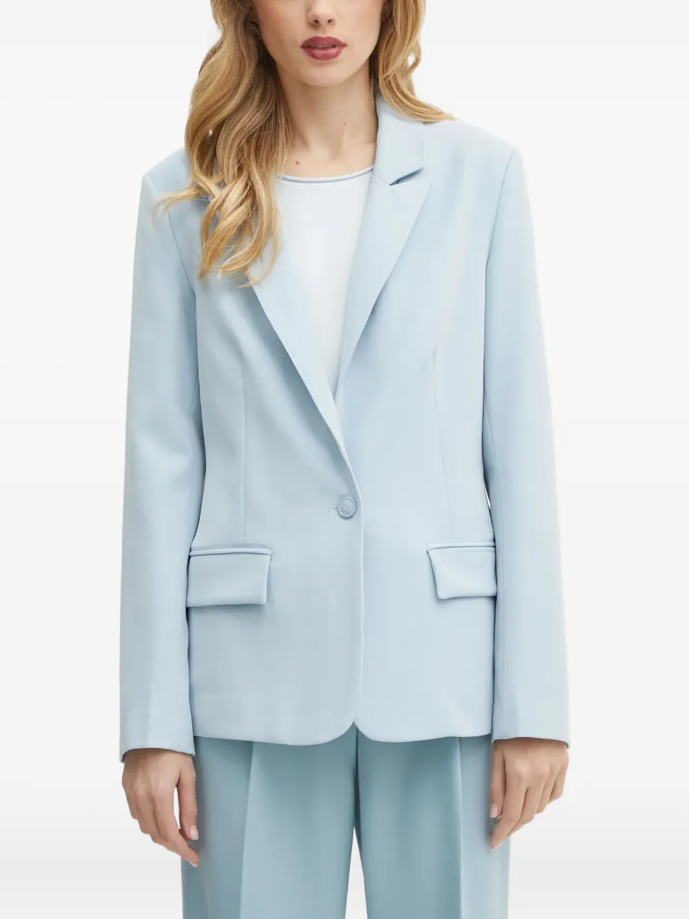 GUESS USA single-button peak-lapel blazer | Blue | Image 1