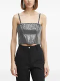 GUESS USA sequin-embellished corset top - Grey