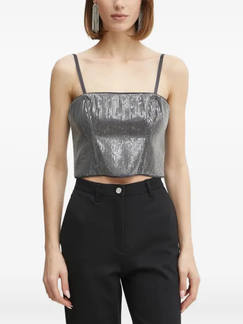GUESS USA sequin-embellished corset top