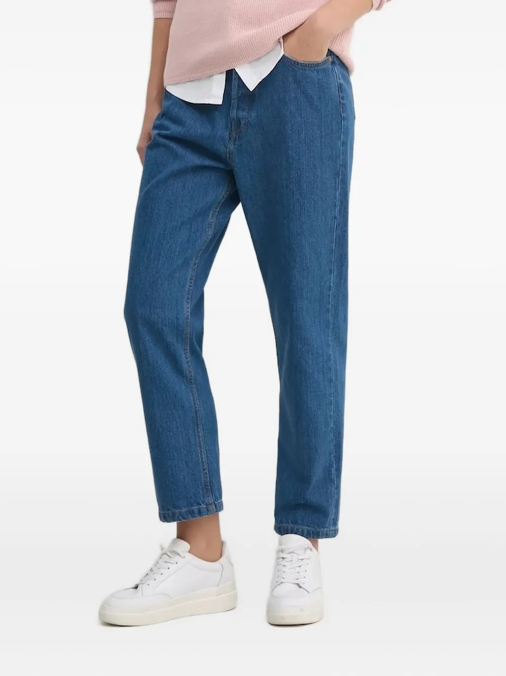 Barbour High-waisted Straight-leg Jeans In Blue