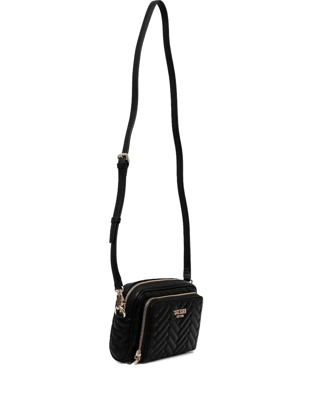 GUESS USA quilted cross body bag - ブラック GUESS USA quilted cross body bag - ブラック