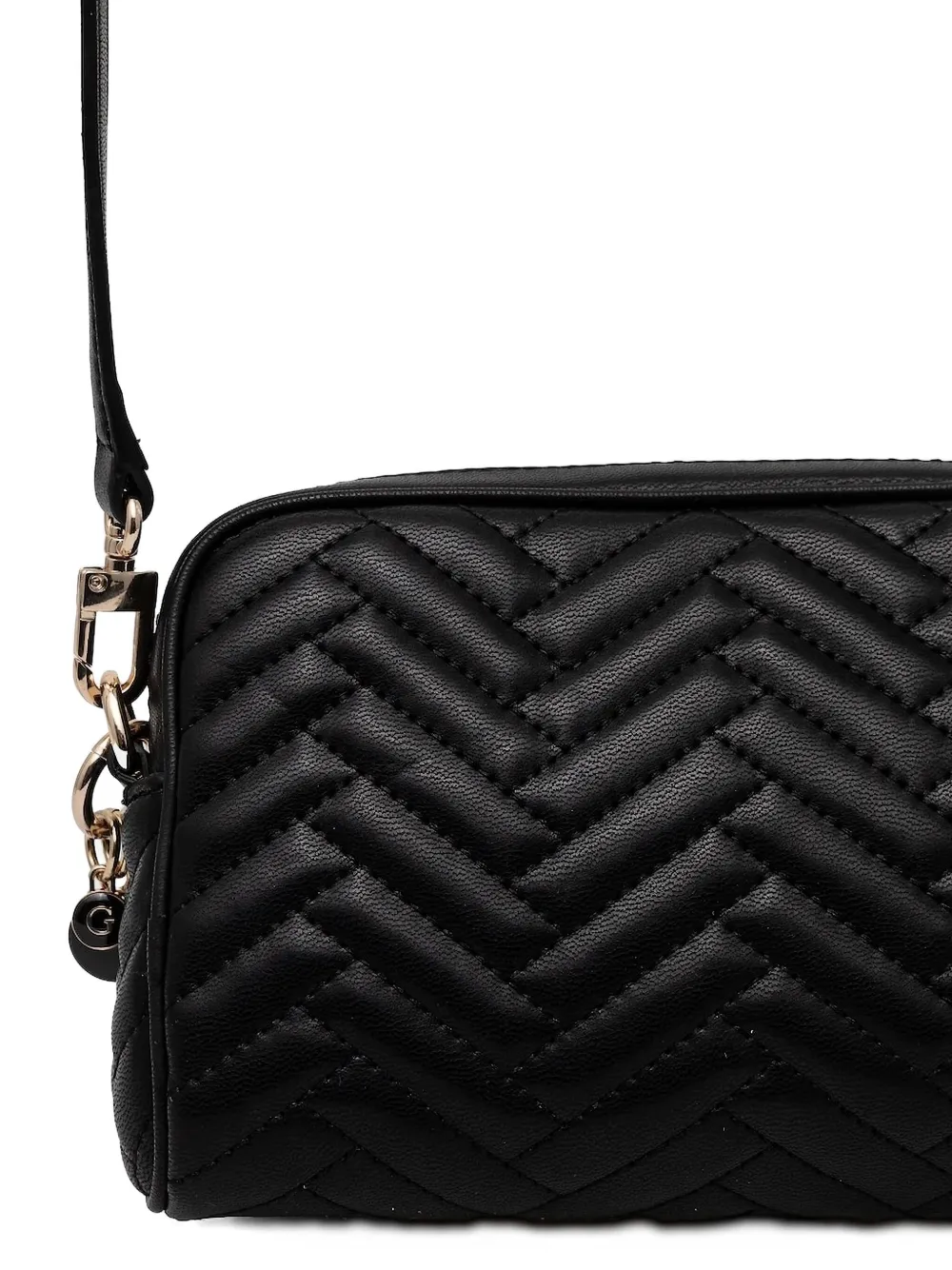 Guess Usa Quilted Cross Body Bag In Black