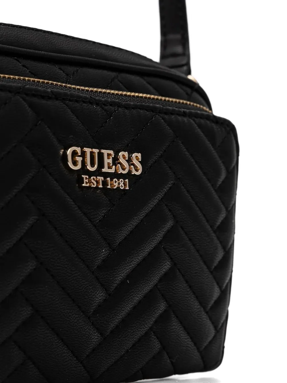 Guess Usa Quilted Cross Body Bag In Black