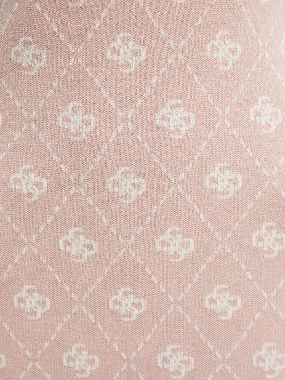 Guess Usa Logo-pattern Sleeveless Mini Dress In Pink