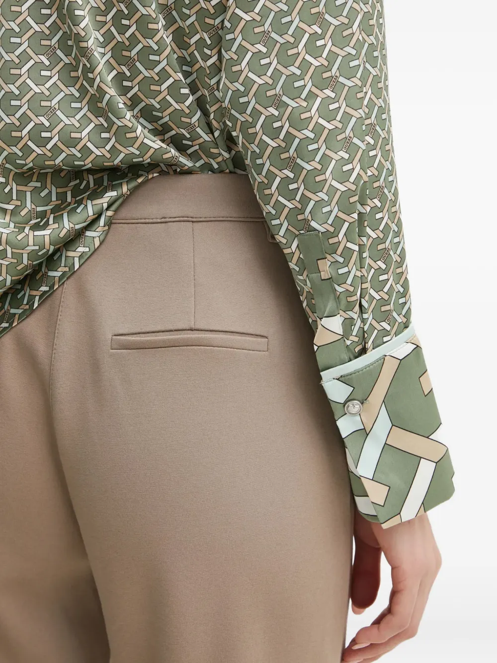 Guess Usa Straight-leg Trousers In Multi