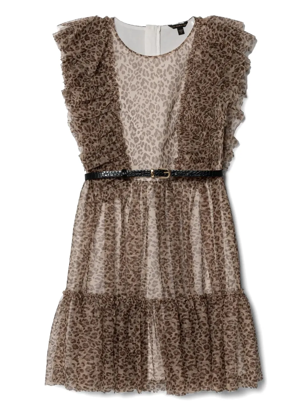 GUESS USA robe à imprimé léopard | marron | Image 1