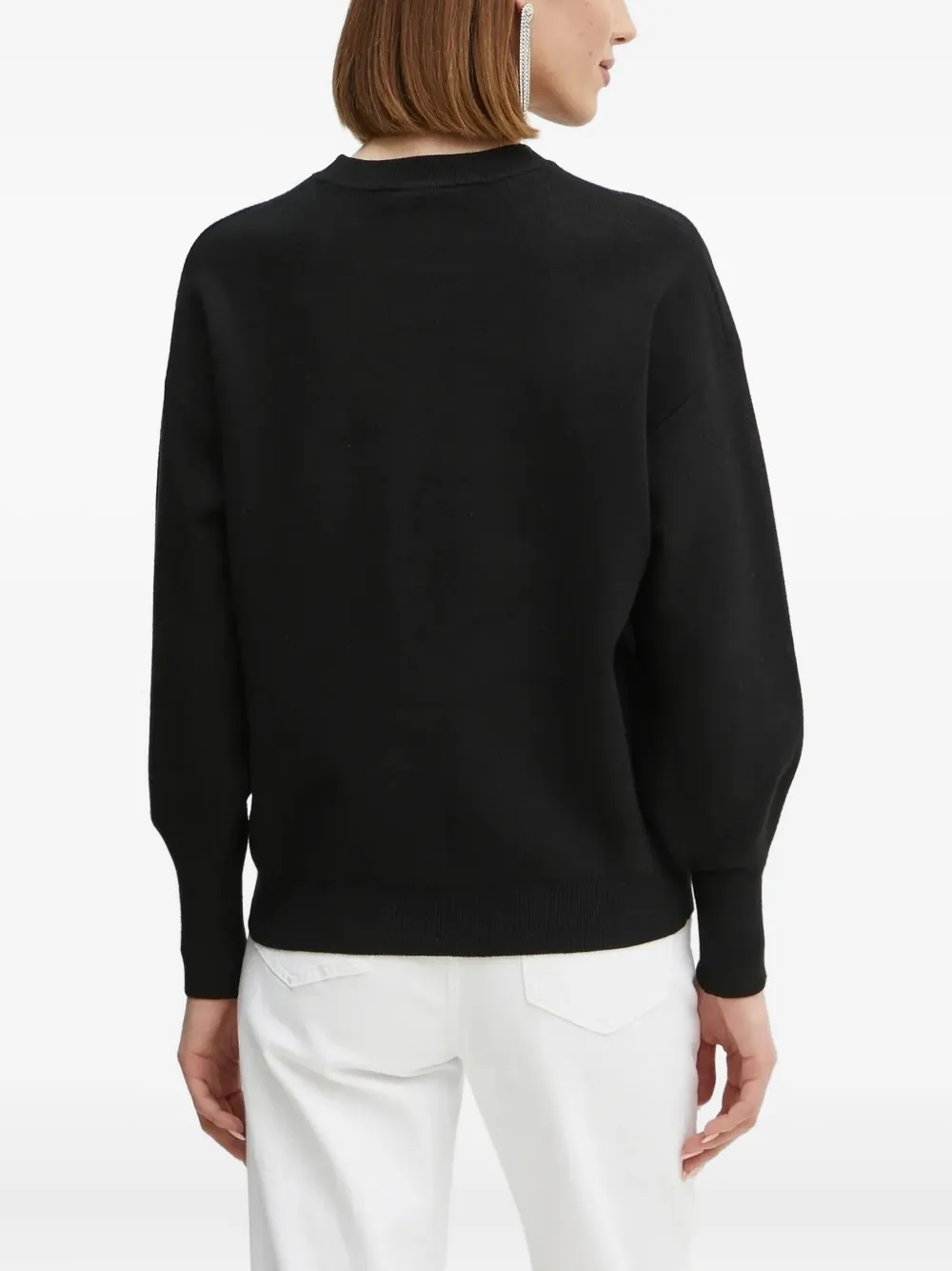 GUESS USA Trui met geborduurd logo Zwart